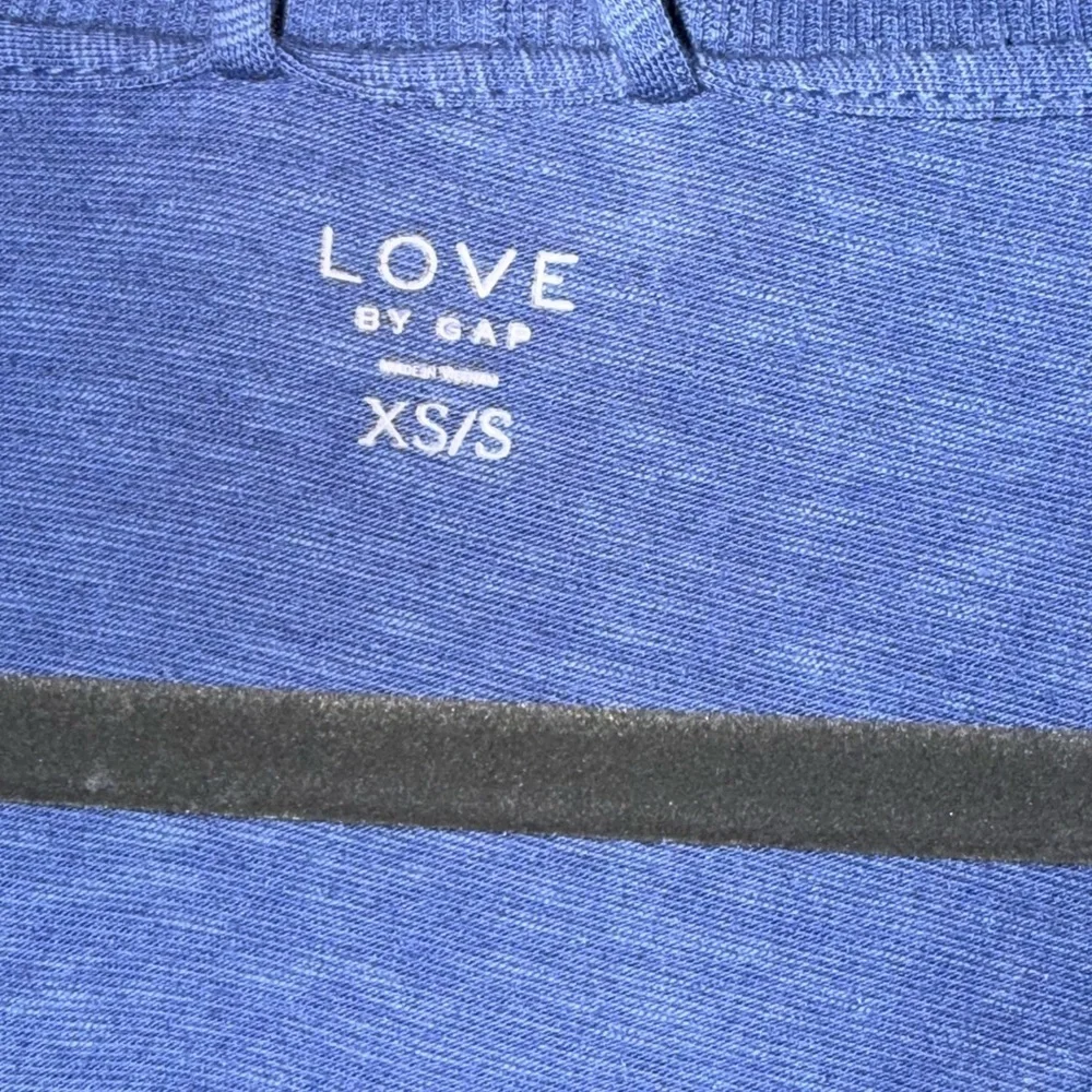 GAP Blue Open-Front Draped Cardigan